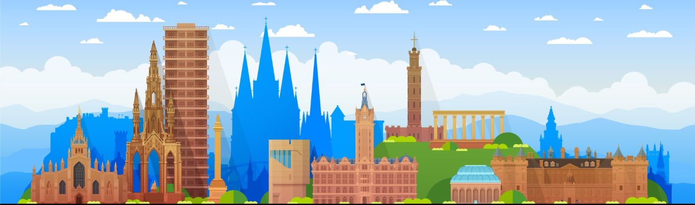 Historical Edinburgh scene